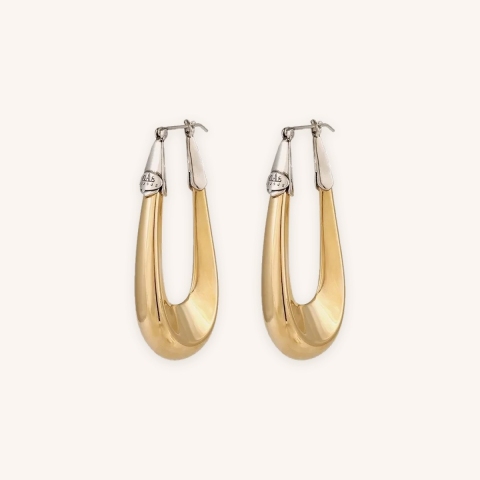 Boucles d'oreilles Écume bicolore - Gas bijoux