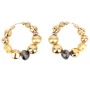 Gold Palazzo hoop earrings - Gas bijoux
