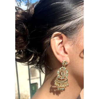 Livia gold earrings - Gas bijoux