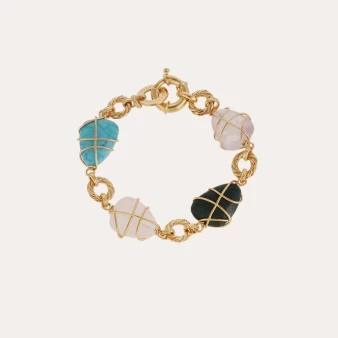 Multi gold Rainbow bracelet - Gas bijoux