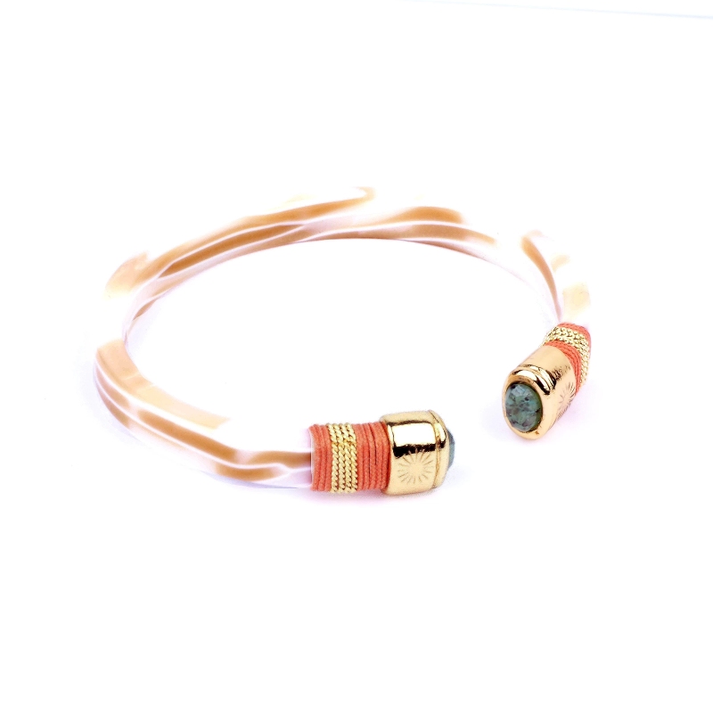 Bracelet Sarina Bis acétate doré - Ivoire - Gas bijoux