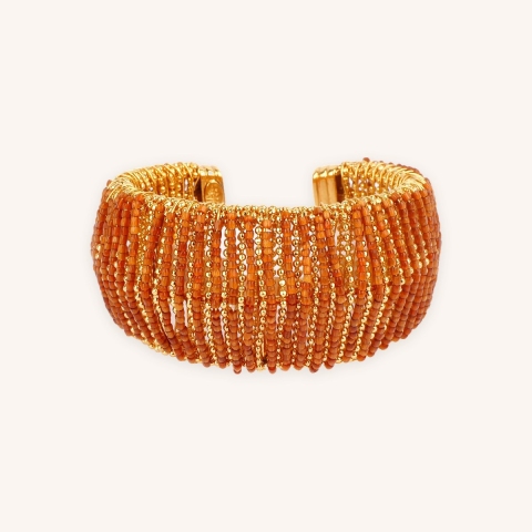 Izzia gold cuff bracelet - Gas bijoux