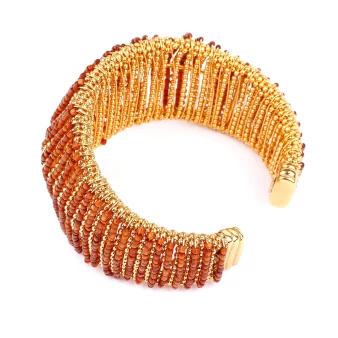 Izzia gold cuff bracelet - Gas bijoux