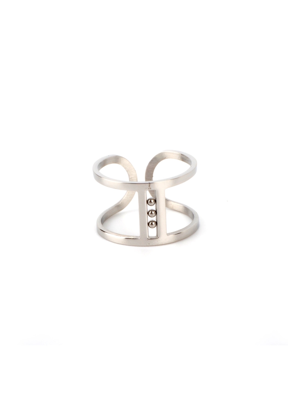 Bague ajustable Zuzanna en acier inoxydable - Zag bijoux