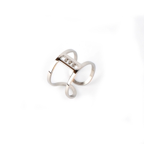 Bague ajustable Zuzanna en acier inoxydable - Zag bijoux