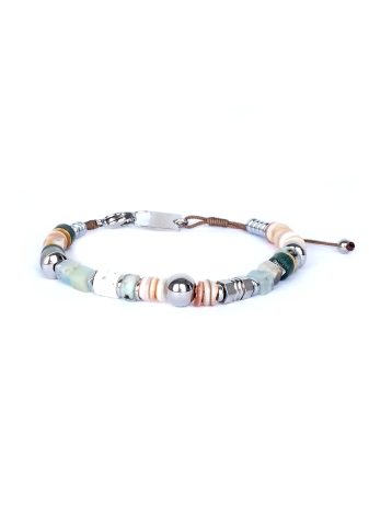 Nino steel link bracelet -...