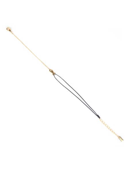 Gold-plated goldfish cord bracelet - Pomme Cannelle