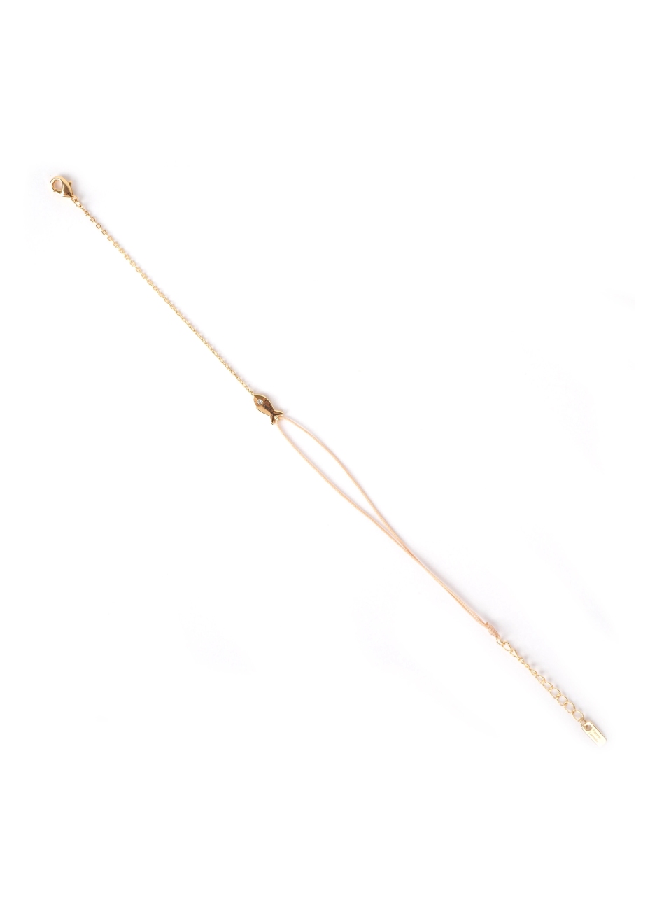 Gold-plated goldfish cord bracelet - Pomme Cannelle Gold-plated goldfish cord bracelet - Pomme Cannelle