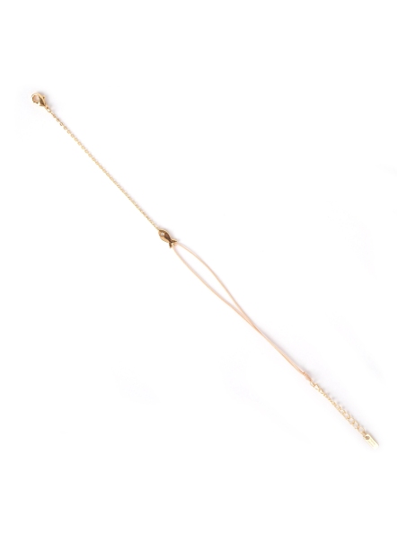 Gold-plated goldfish cord bracelet - Pomme Cannelle