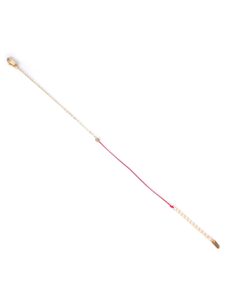 copy of Bracelet cordon coeur rouge plaqué or - Pomme Cannelle