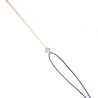 Gold-plated red clover cord bracelet - Pomme Cannelle