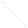 Gold-plated red rectangular cord bracelet - Pomme Cannelle