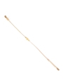 Gold-plated red cross cord bracelet - Pomme Cannelle