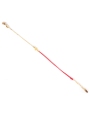 Gold-plated red cross cord bracelet - Pomme Cannelle