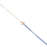 Gold-plated red star cord bracelet - Apple Cinnamon