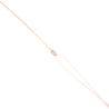 Bracelet cordon rectangle rouge plaqué or - Pomme Cannelle