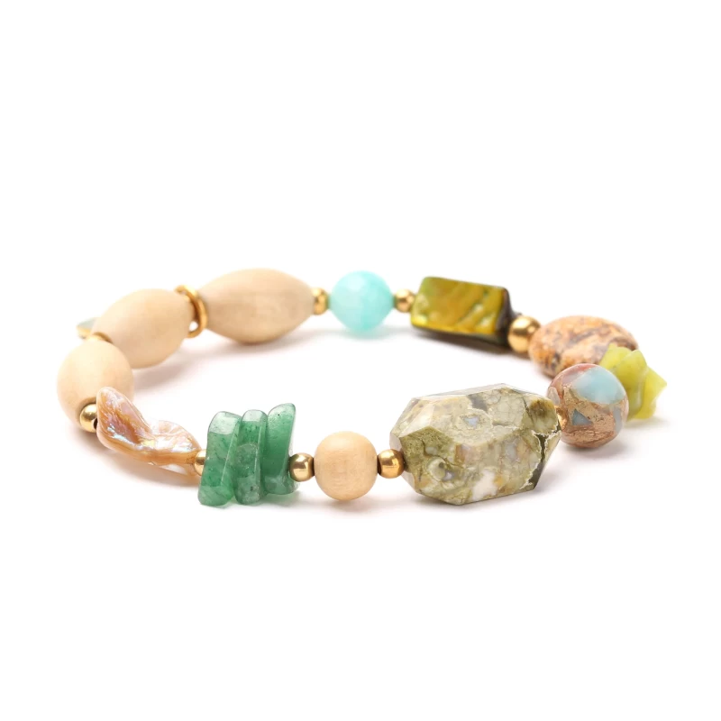 Danube gold stretch bracelet - Nature Bijoux