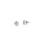 Shiny white silver earrings - Pomme Cannelle