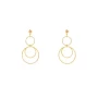 3D gold earrings - Pomme Cannelle