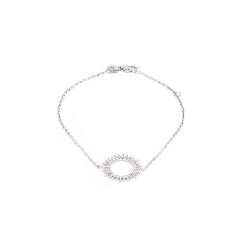 Sun silver bracelet - Pomme Cannelle