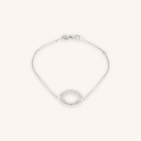 Sun silver bracelet - Pomme Cannelle