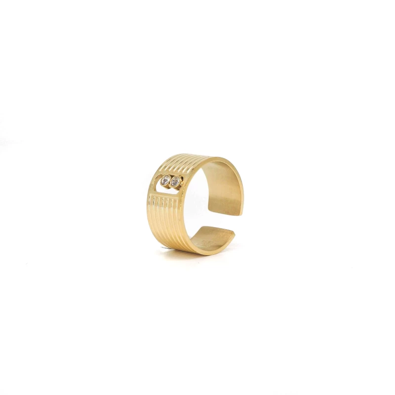 Strie gold ring - Zag Bijoux