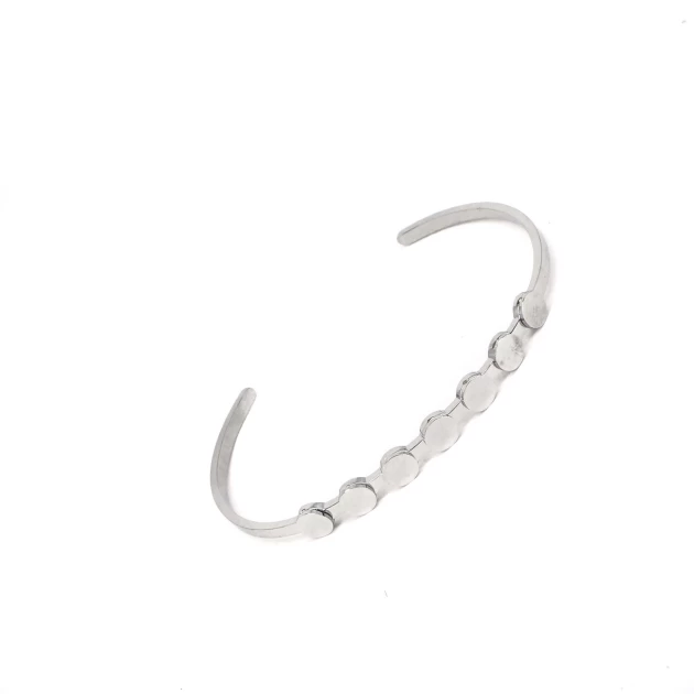 Pastilles silver bangle bracelet - Zag Bijoux