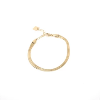 Trio gold bracelet - Zag...