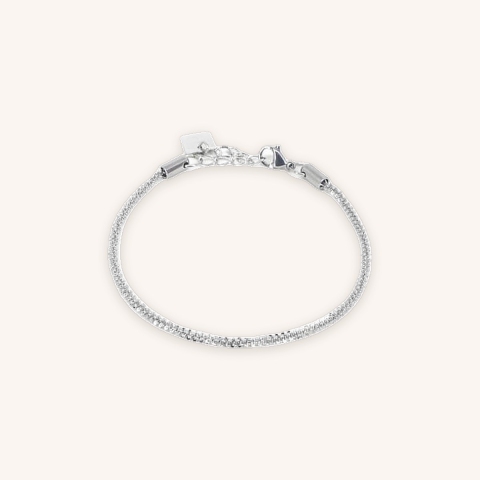 Torsade silver bracelet - Zag Bijoux