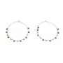 Precious lapis lazuli gold hoop earrings - Zag Bijoux