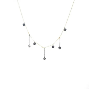 Multi clovers gold necklace - Zag Bijoux