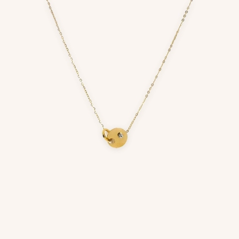 Collier union en acier jaune - Zag Bijoux