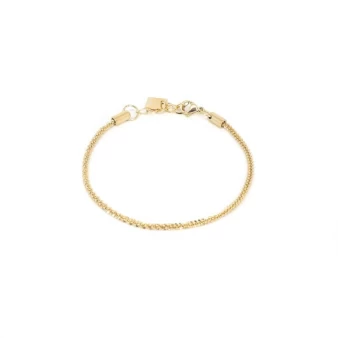 Golden steel twist bracelet - Zag Bijoux