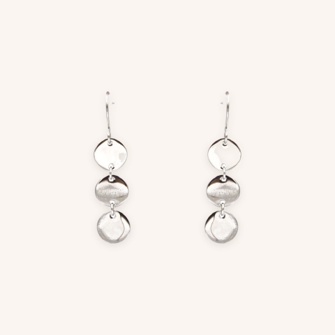 Earrings 3 steel pellets - Zag Bijoux
