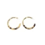 Leopard acetate gold hoop earrings - Zag Bijoux