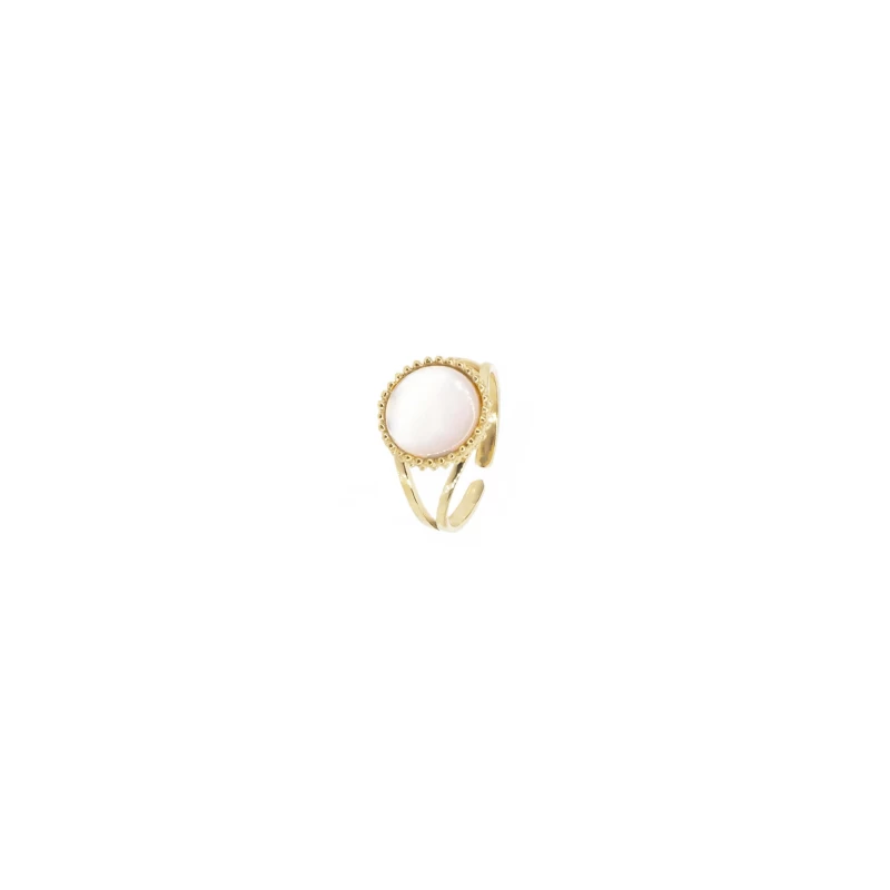 Pearl pastille gold ring - Zag Bijoux Pearl pastille gold ring - Zag Bijoux