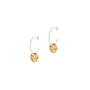 Acetate gold hoop earrings - Lovely Day