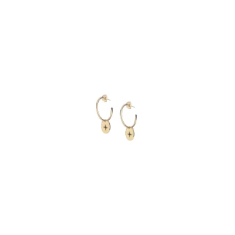 Mini shine gold hoop earrings - Lovely Day
