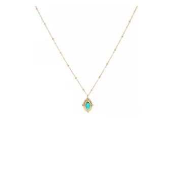 Turquoise Astrid gold necklace - Shyloh Paris