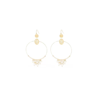 Riviera pearls gold earrings - Shyloh Paris