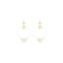 Riviera pearls gold earrings - Shyloh Paris