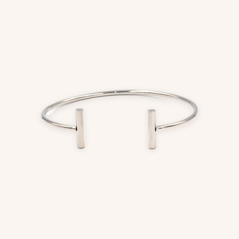 Bracelet jonc T en acier - Zag Bijoux