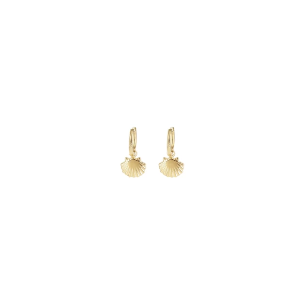 Shella gold hoop earrings -...