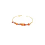 Calliope orange gold bangle bracelet - Gas Bijoux