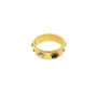 Strada medium black gold bangle bracelet - Gas Bijoux