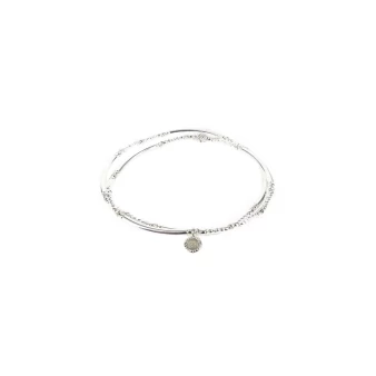 Bracelet double élastiques labradorite - Doriane bijoux