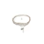 Bracelet multi-tours plume vert beige gris - Doriane bijoux