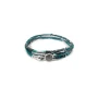Gray green labra square multi-twist bracelet - Doriane bijoux