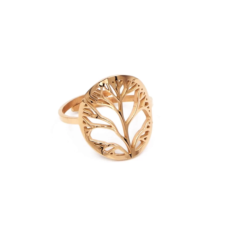 Tree of life rose gold ring - Zag Bijoux
