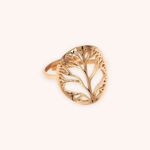 Tree of life rose gold ring - Zag Bijoux